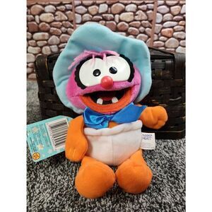 Muppet Babies Bean Bag Animal Plush 1997 Toy Biz Jim Henson Cartoon with Tags #A